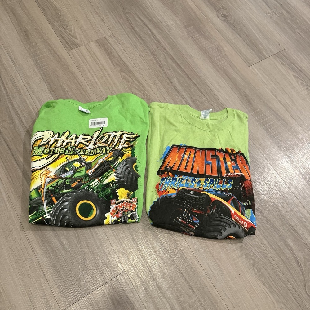 Charlotte Monster Truck Bash Bundle T‎ Shirts size 2XL Green Delta Pro Weight